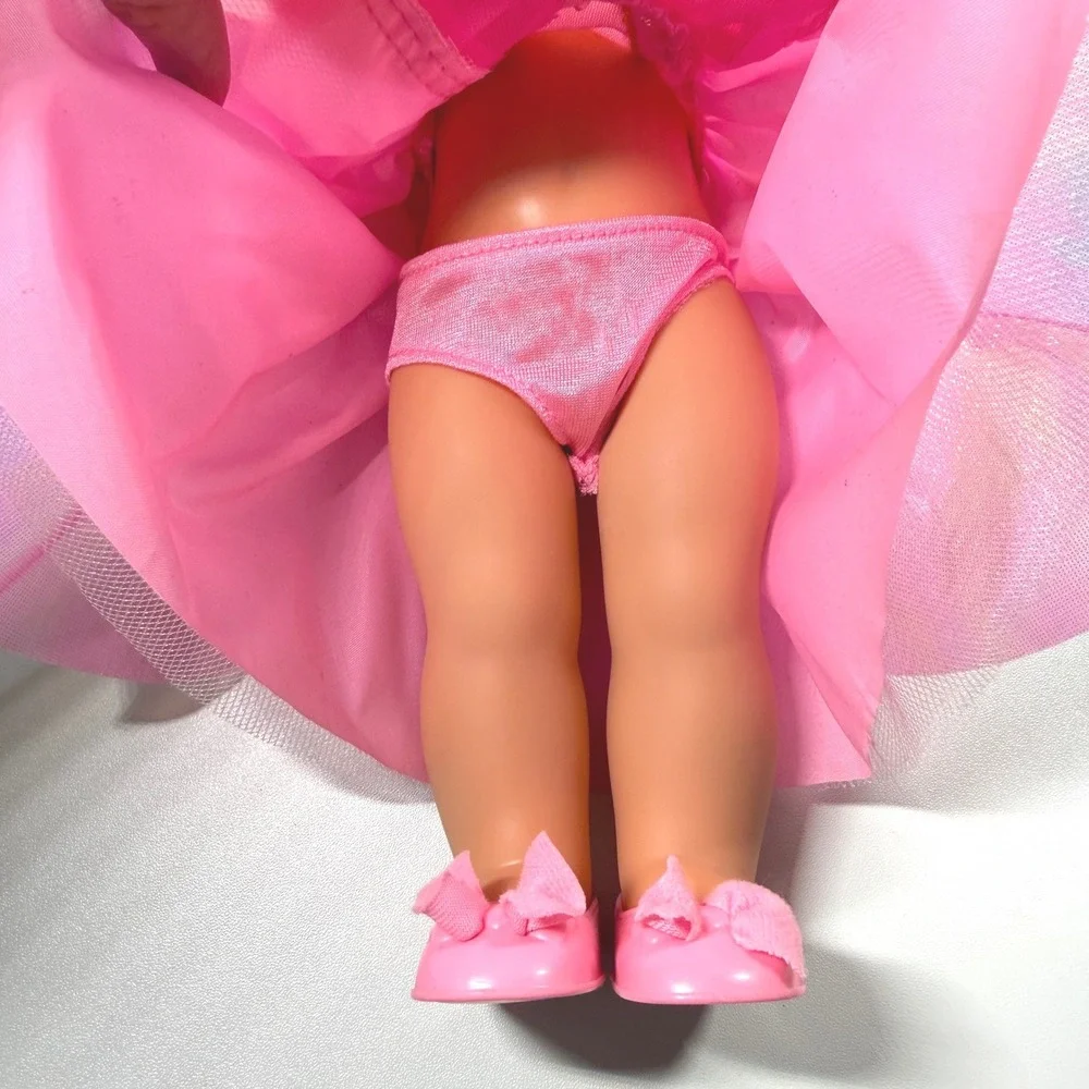 Vintage Little Lil Miss Magic Jewels Doll Mattel 1988 1977 Original Pink Dress